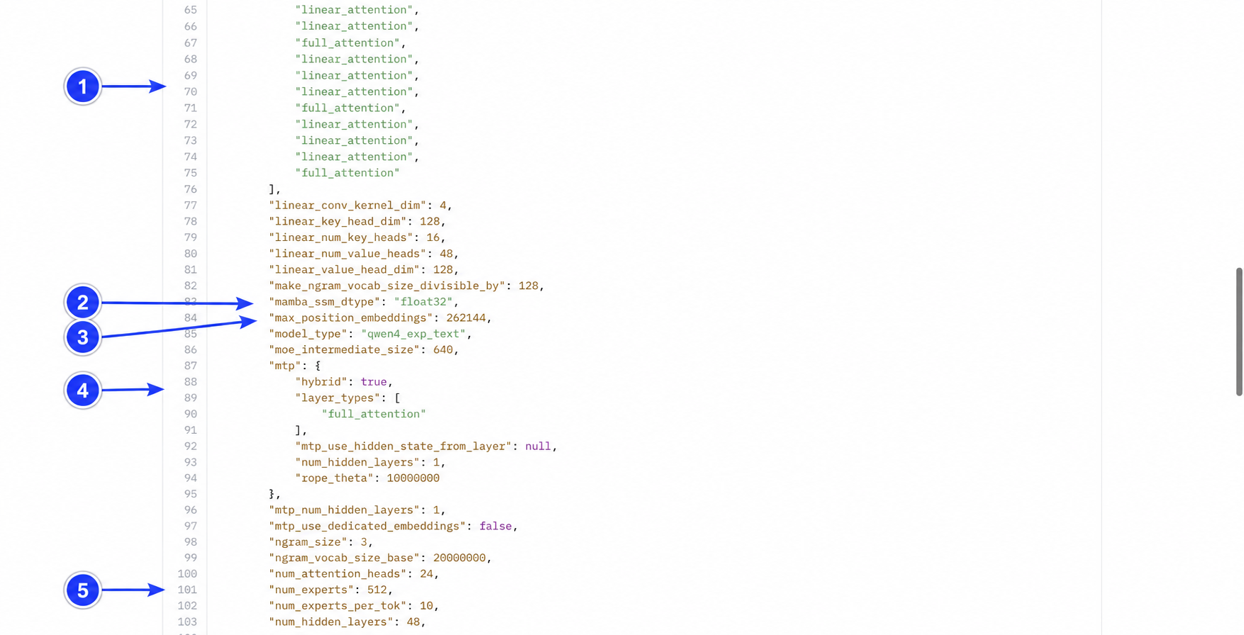 config.json에서 컨텍스트와 hybrid 구조를 확인하는 위치